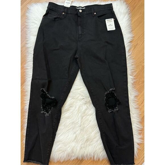 Levi’s Signature 90's Mom Jean Black 31/10 NEW - Picture 1 of 4
